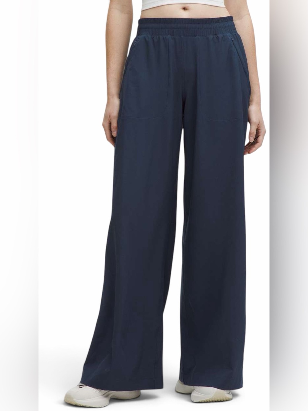 lululemon athletica Navy Wide-Leg Drawstring Pants